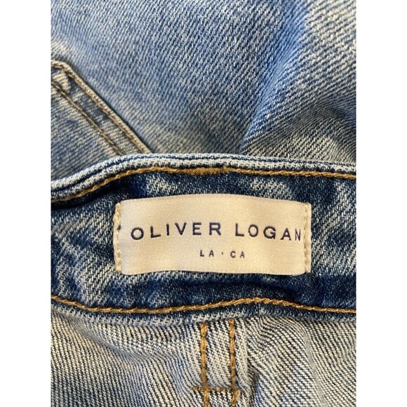 Oliver Logan Jeans Wide Leg Crop Raw Hem Size 30 - Picture 5 of 7